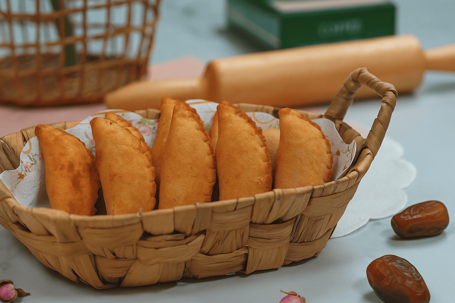 Date Samosa with Baladna Khodari Dates